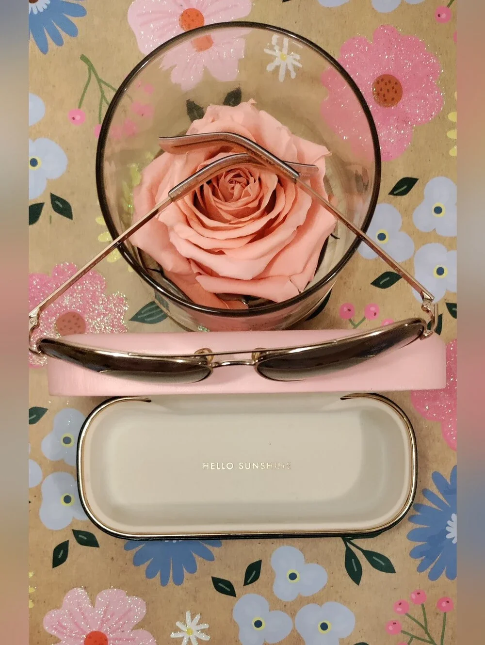 Kate Spade Avaline Aviator Sunglasses + Case
